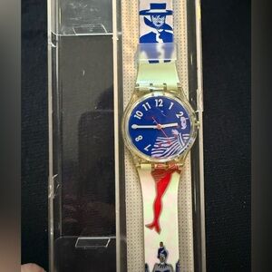 Swatch Vintage 90’s Gruau Blue and Red Watch